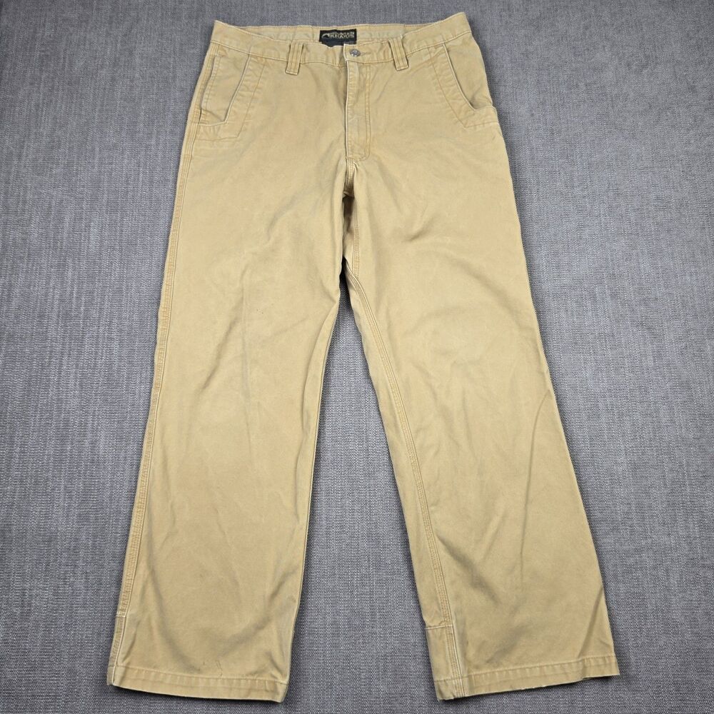 Mountain Khakis Mens Original Mountain Pant 34x30 Tan Khaki Heavyweight Canvas